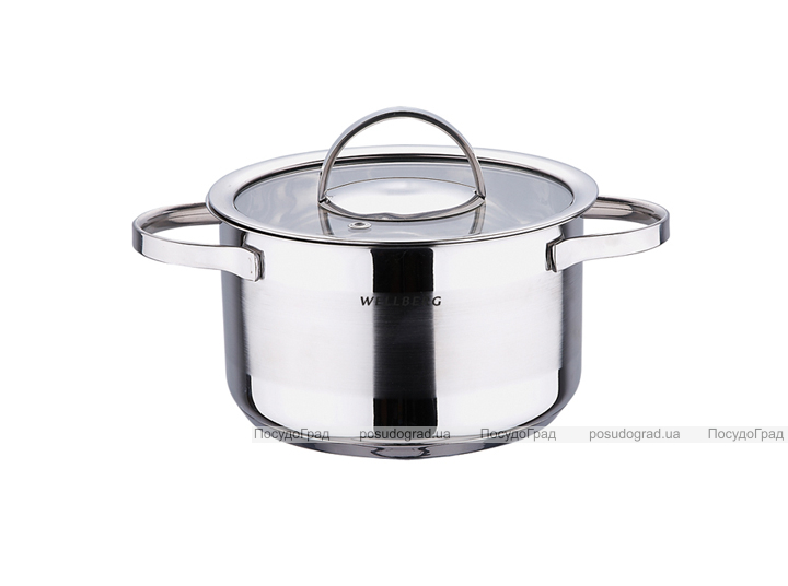 Каструля Wellberg Superior 1,9л зі скляною кришкою