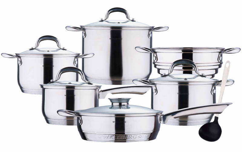 Набір каструль Wellberg Big Cook 12 предметів