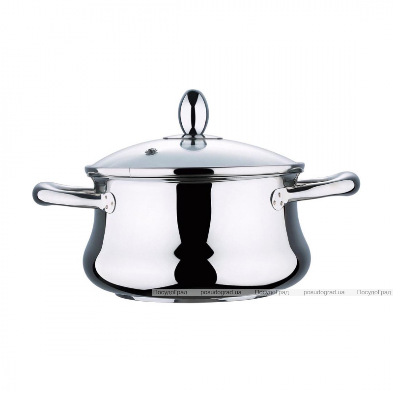 Кастрюля Wellberg Bella 3,6л со стеклянной крышкой