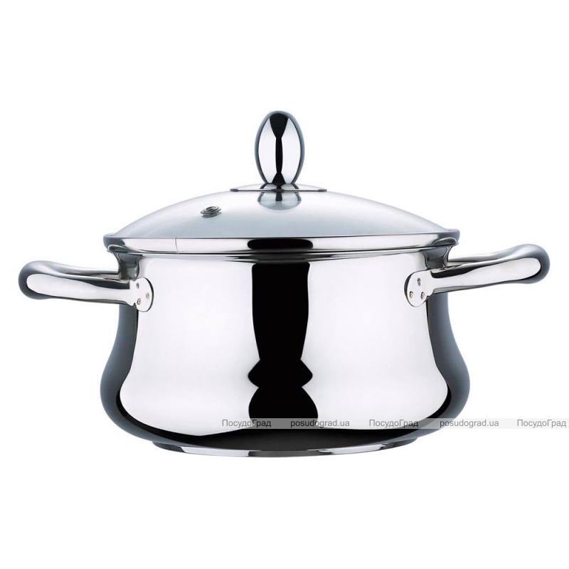 Кастрюля Wellberg Bella 5,4л со стеклянной крышкой