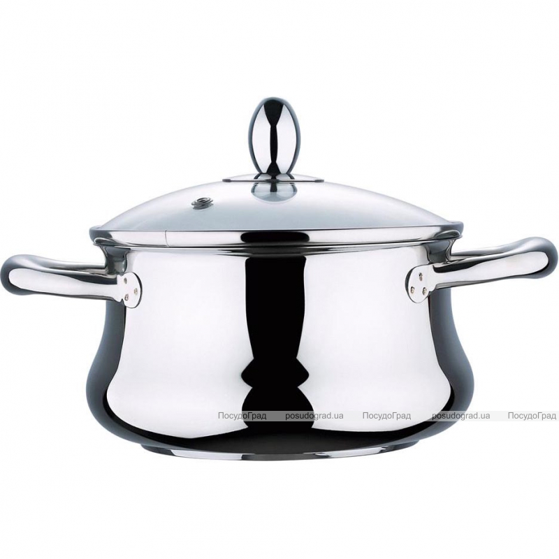 Кастрюля Wellberg Bella 7,5л со стеклянной крышкой