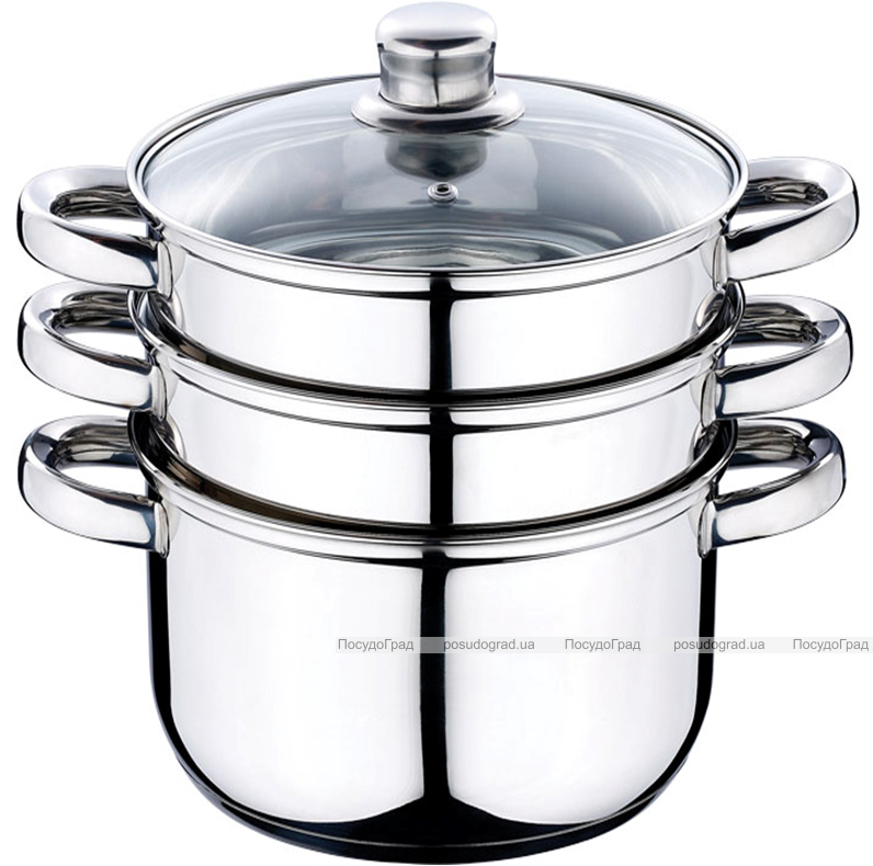 Пароварка Wellberg Bolero 5,6 л, три ємності і кришка