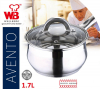 Ківш Wellberg Avento 1.7л зі скляною кришкою