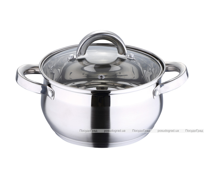 Каструля Wellberg Avento 2.4л зі скляною кришкою