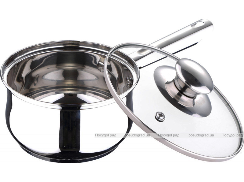 Ковш Wellberg Ares 1.3л со стеклянной крышкой