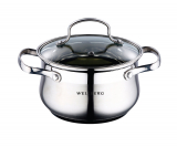 Каструля Wellberg Style Pot 2,8 л зі скляною кришкою