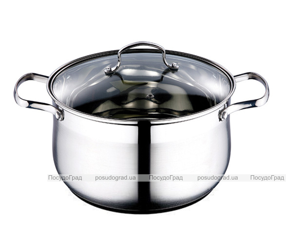 Кастрюля Wellberg Style Pot 3.9л со стеклянной крышкой