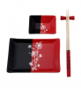 Набір для суші Wellberg Red&Black 4 предмета