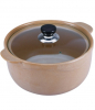 Каструля Wellberg Vigoroso Beige 3.5л з вогнетривкої кераміки зі скляною кришкою