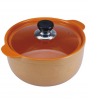 Каструля Wellberg Vigoroso Orange 3.5л з вогнетривкої кераміки зі скляною кришкою