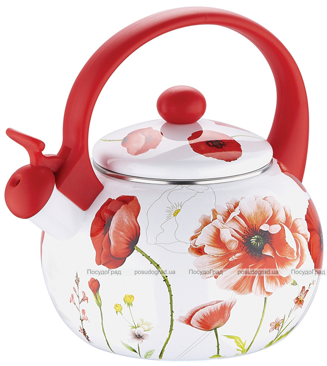 Чайник емальований Wellberg Enamel 2,2л зі свистком