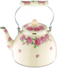 Чайник эмалированный Wellberg Pink Roses 4л, индукция