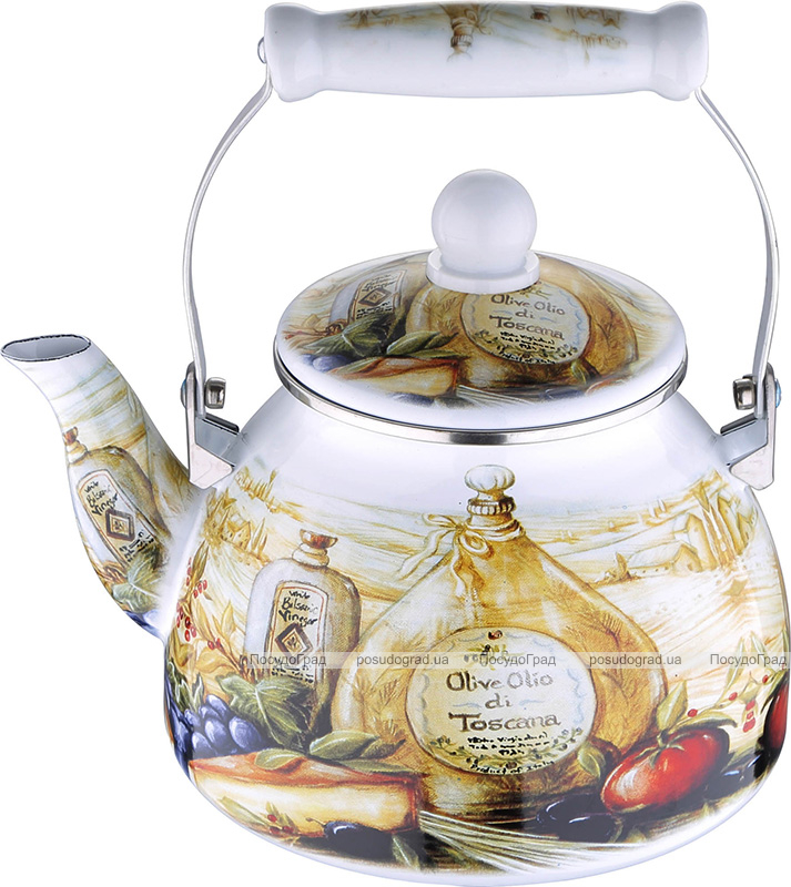 Чайник емальований Wellberg Gardenia 2.8л