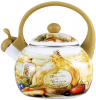 Чайник емальований Wellberg Gardenia-C 2.2л кольоровий зі свистком