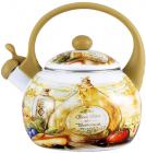 Чайник емальований Wellberg Gardenia-C 2.2л кольоровий зі свистком