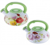 Чайник емальований Wellberg Enamel Green 3,2л зі свистком