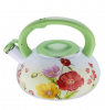 Чайник емальований Wellberg Enamel Green 3,2л зі свистком