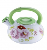 Чайник емальований Wellberg Enamel Green 3,2л зі свистком