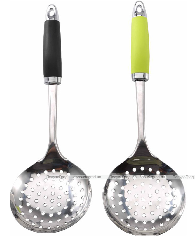 Шумовка Wellberg Vibrant 33см з кольоровою ручкою