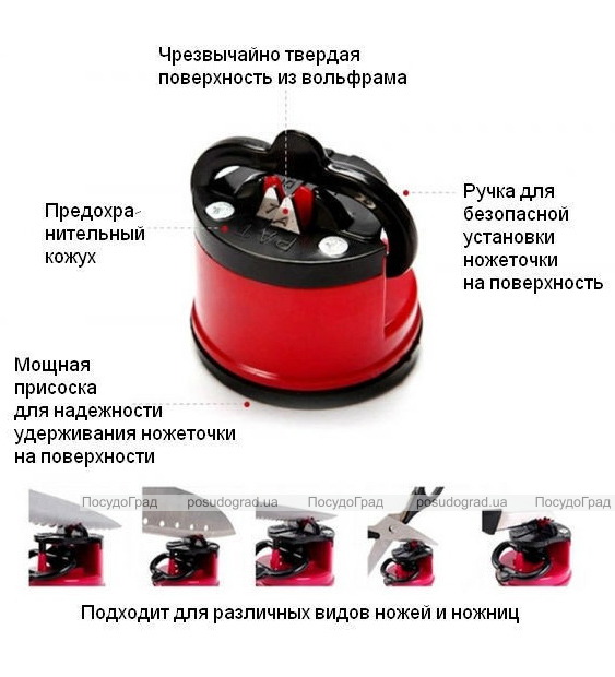 Точилка Wellberg с точилом из вольфрамовой стали