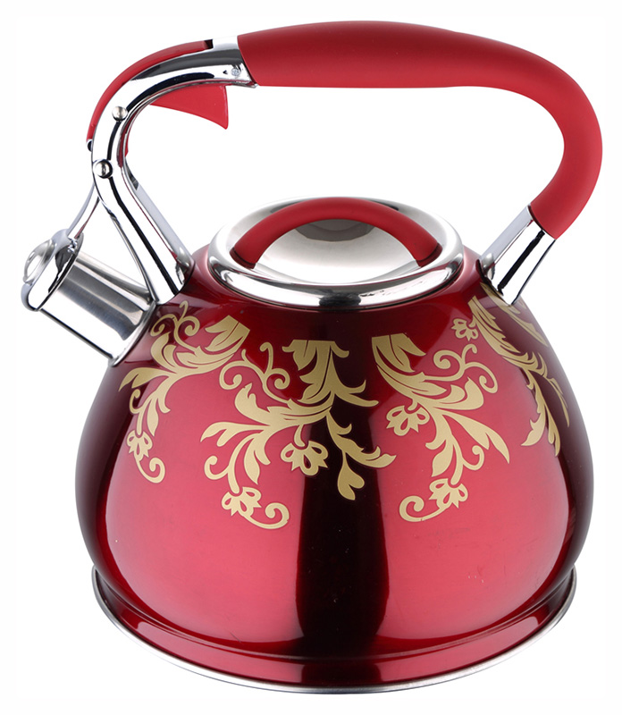 Чайник Wellberg Flame 2.7л індукційний, зі свистком, червоний