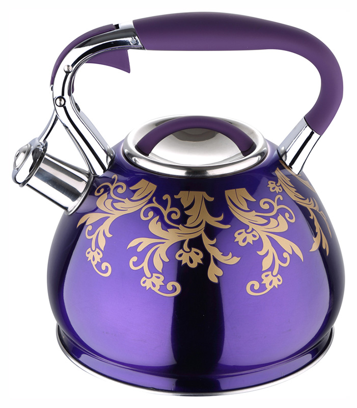 Чайник Wellberg Flame 2.7л індукційний, зі свистком, фіолетовий