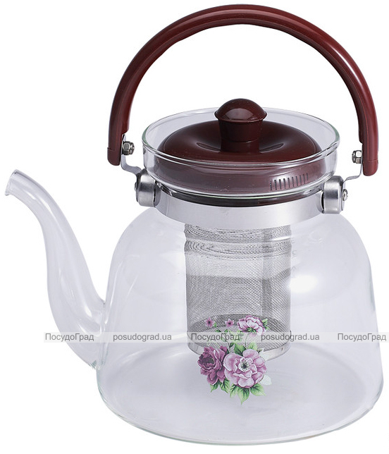 Чайник заварочный Wellberg Borosil 1400мл стеклянный