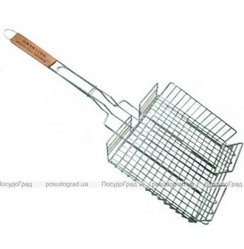 Решетка для барбекю Wellberg 40х30х6см объемная