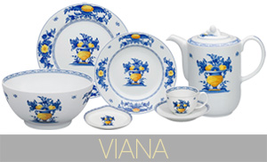 Порцеляновий посуд з колекції VIANA